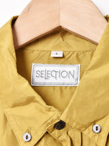 長袖 シルクシャツ