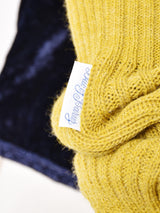 ニット アームウォーマー マスタード