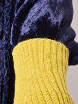ニット アームウォーマー マスタード