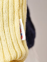 ニット アームウォーマー イエロー