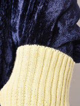 ニット アームウォーマー イエロー