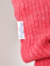 ニット アームウォーマー ピンク