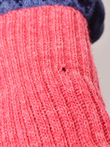 ニット アームウォーマー ピンク