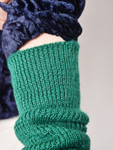 ニット アームウォーマー グリーン