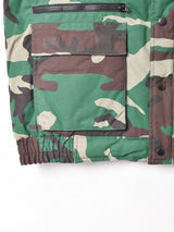 カモフラージュ柄 中綿入り ベスト