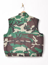 カモフラージュ柄 中綿入り ベスト