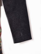 アメリカ製 花柄 切り替えデザイン 長袖ワンピース