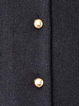 カナダ製 ベルト付き 切り替えデザイン 長袖ワンピース