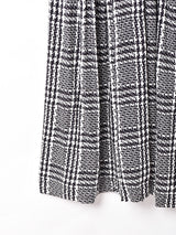 カナダ製 ベルト付き 切り替えデザイン 長袖ワンピース