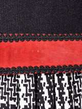 カナダ製 ベルト付き 切り替えデザイン 長袖ワンピース