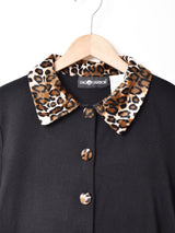 レオパード  長袖ワンピース