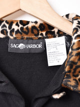 レオパード  長袖ワンピース