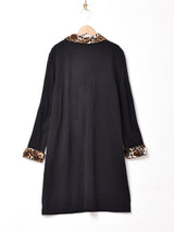 レオパード  長袖ワンピース