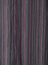 ストライプ ラッフル 長袖ワンピース