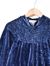 シャーリング ベロア 長袖ワンピース