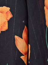 花柄 シアーシャツ