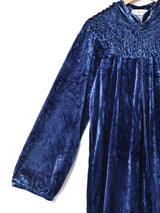 シャーリング ベロア 長袖ワンピース