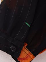 花柄 シアーシャツ