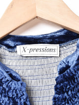 シャーリング ベロア 長袖ワンピース