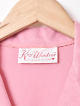 アメリカ製 ベルト付き オープンカラー 長袖ワンピース