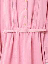 アメリカ製 ベルト付き オープンカラー 長袖ワンピース