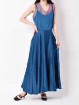 【3色展開】Meridian バックストラップ キャミソールワンピース