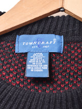 アメリカ製 TOWN CRAFT ペイズリー柄 セーター