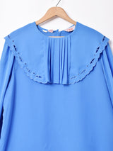 カットワークカラー ブラウス