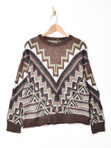 アメリカ製 総柄セーター