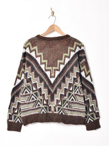 アメリカ製 総柄セーター