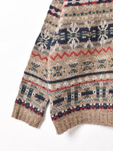 アメリカ製 Woolrich Vネック 総柄セーター