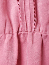 アメリカ製 ベルト付き オープンカラー 長袖ワンピース