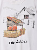 アメリカ製 風景 プリントスウェットシャツ