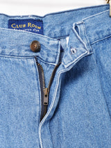 タック入り デニムショートパンツ W32