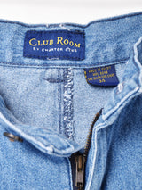 タック入り デニムショートパンツ W32