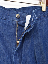 タック入り デニムショートパンツ W33