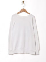 魚 プリントスウェットシャツ