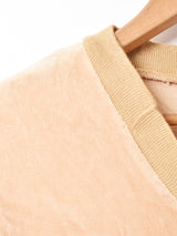 Vネック ベロアリブトップス