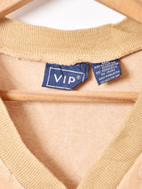 Vネック ベロアリブトップス