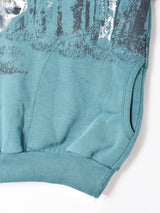 アメリカ製 ポケット付き オオカミ プリントスウェットシャツ