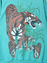 イングランド製 タイガー プリントスウェットシャツ