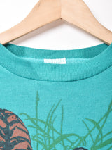 イングランド製 タイガー プリントスウェットシャツ