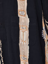 カナダ製 総柄 プルオーバー 半袖シャツ