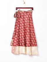 レイヤード ラップスカート