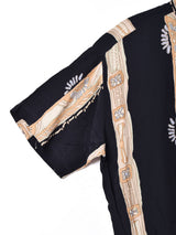 カナダ製 総柄 プルオーバー 半袖シャツ