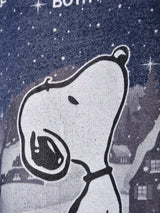 スヌーピー プリントスウェットシャツ