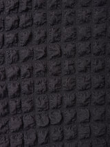 【2色展開】 エンボス 長袖 クロップドトップス