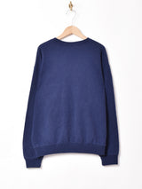 トナカイ プリントスウェットシャツ