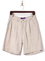 タック入り コットンショートパンツ W30