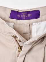 タック入り コットンショートパンツ W30